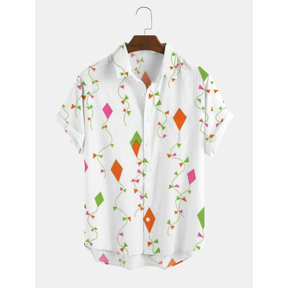Bababuy 2021 Plus Size Mens Shirts Floral Printed Short Sleeve Summer Casual Hawaiian Flower Beach Tops | Мужская одежда