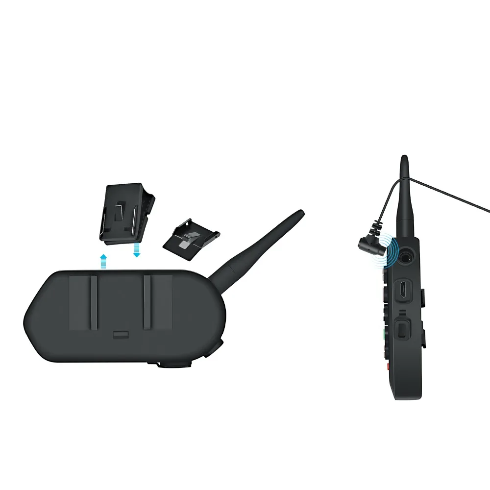Bluetooth-гарнитура для мотоциклетного шлема VOX MP3 GPS USB 1200 мАч | Автомобили и мотоциклы