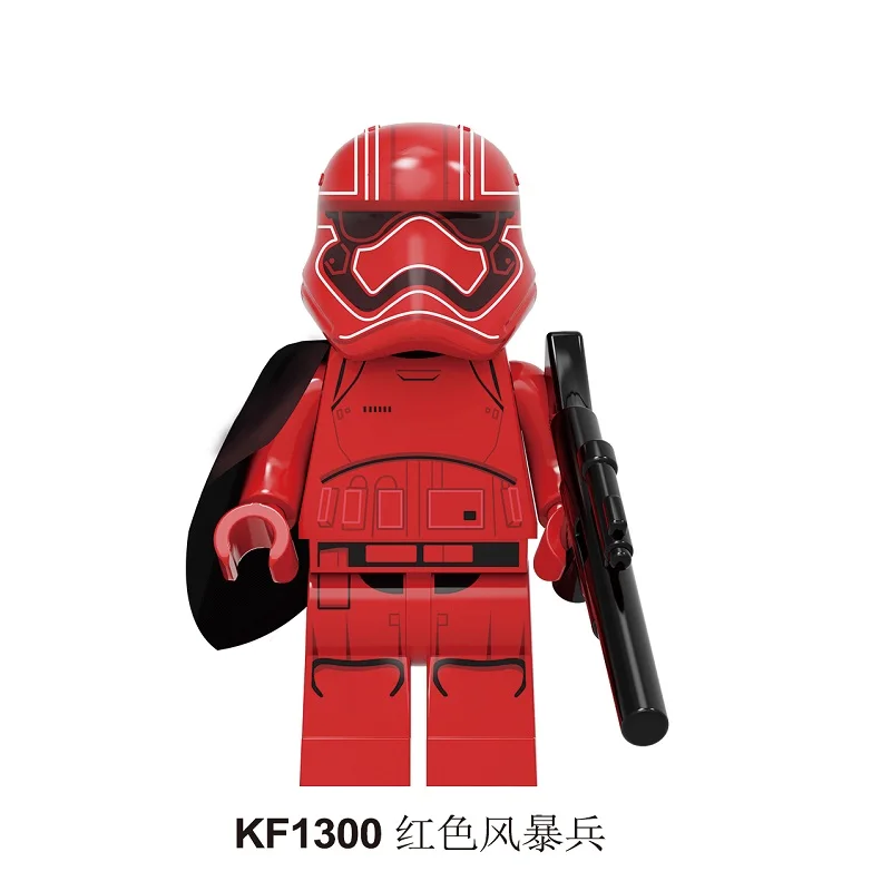 KF1300 Without Box Строительные блоки войны кирпичи Дарт Вейдер йода Рей По Дамерон мандалориан Джанго Фетт драбатан фигурки для детей игрушки KF6111 - Цвет: KF1300 Without Box