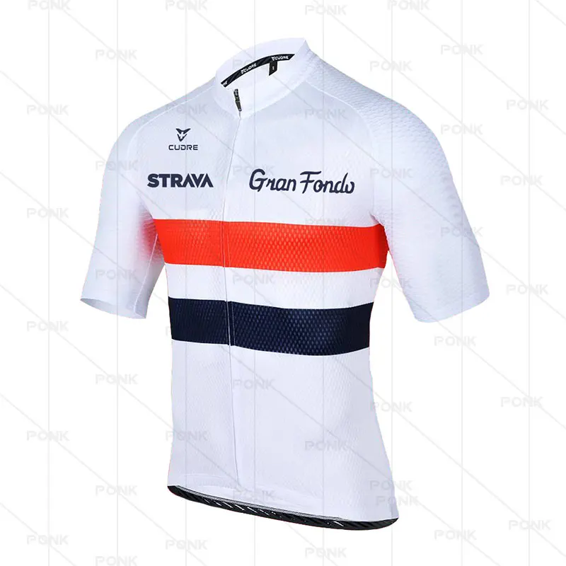 

STRAVA Short Sleeve Cycling Jersey summer Men Bicycle Cycling Clothing Quick Dry Breathable Mountain Team Bike Cycling Clothes