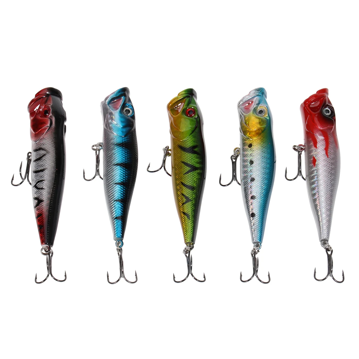 5 шт. рыболовные приманки пластиковые Искусственные плавающие глубокая морская