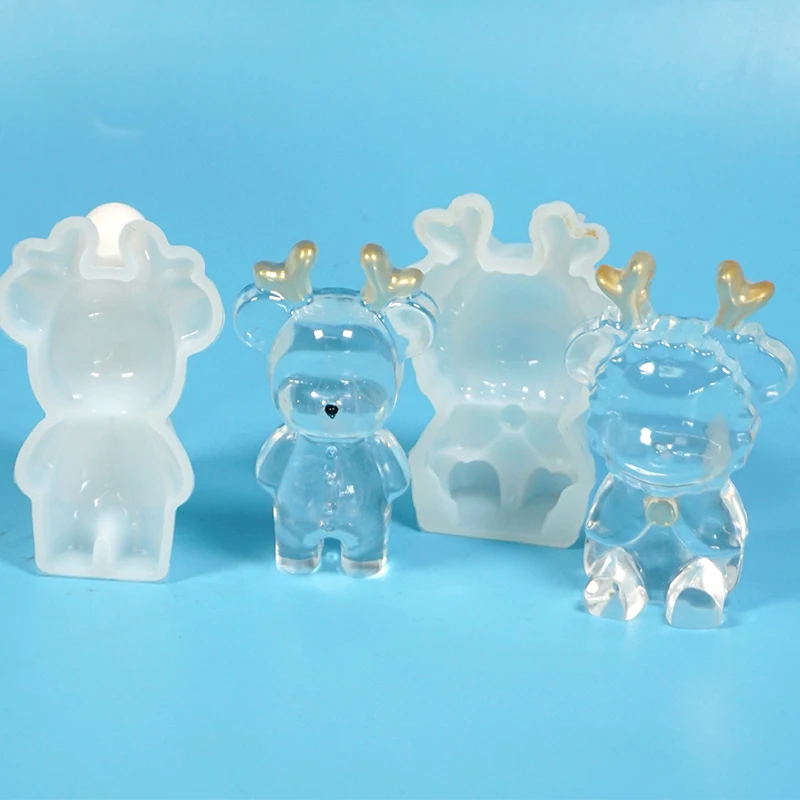 

1PC Deer Silicone Jewelry Mold Expoxy Resin Mold Jewelry Tools Pendant Aromatherapy Wax Mould Craft Mold