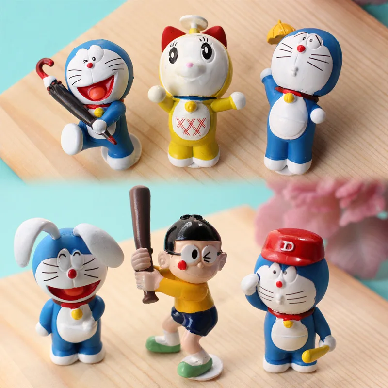 Робот-кот Doraemon, модель, украшение для автомобиля, праздничный подарок, экшн-фигурки, периферийные игрушки
