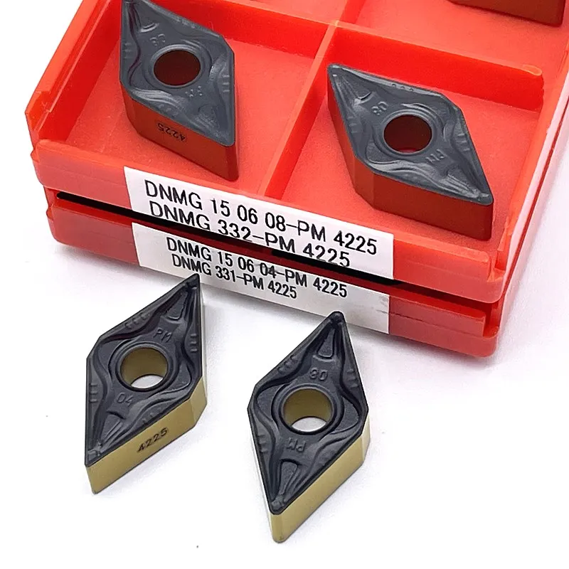 10pcs DNMG150608 PM 4225 DNMG150604 Turning carbide inserts High quality Tokarnyy turning tool dnmg 150608 150604 - купить по
