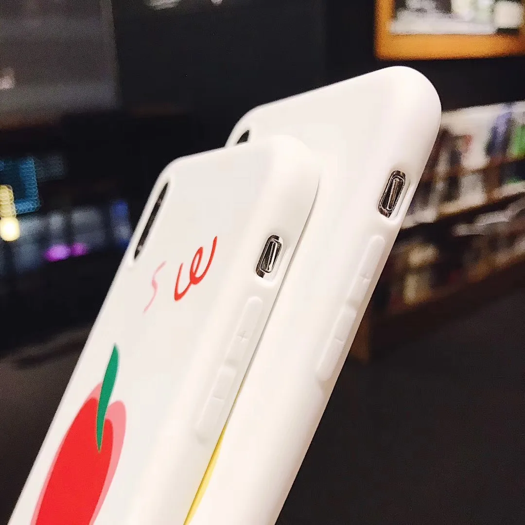 INS Корея Лето милый фруктовый Забавный чехол для телефона iPhone Xs MAX XR X 6 6s 7 8 plus