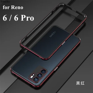 case for reno6 pro 5g deluxe case aluminum bumper for oppo reno 6 pro 5g for mediatek version 2 film front rear free global shipping