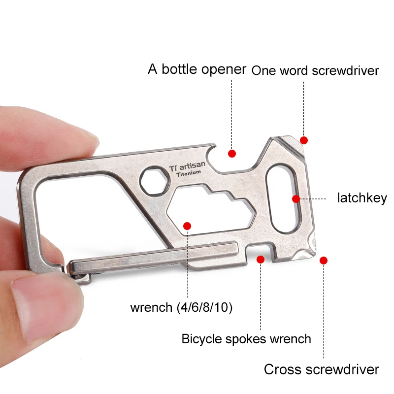 Титановая Пряжка Tiartisan для альпинизма быстрая подвесная титановая металлическая