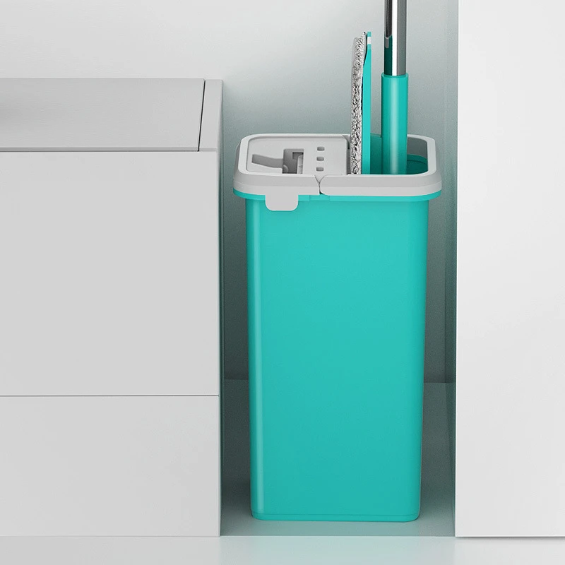 Швабра с автоматическим вращением для дома мытья полов без рук ультратонкая