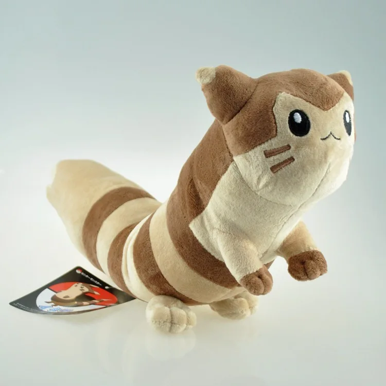 

Pokemon Cartoon Brown Sentret Plush Toy Dolls Anime Pokemon Creative Cute Paragrantal Sentret Skeleton Shapeable Stuffed Toys