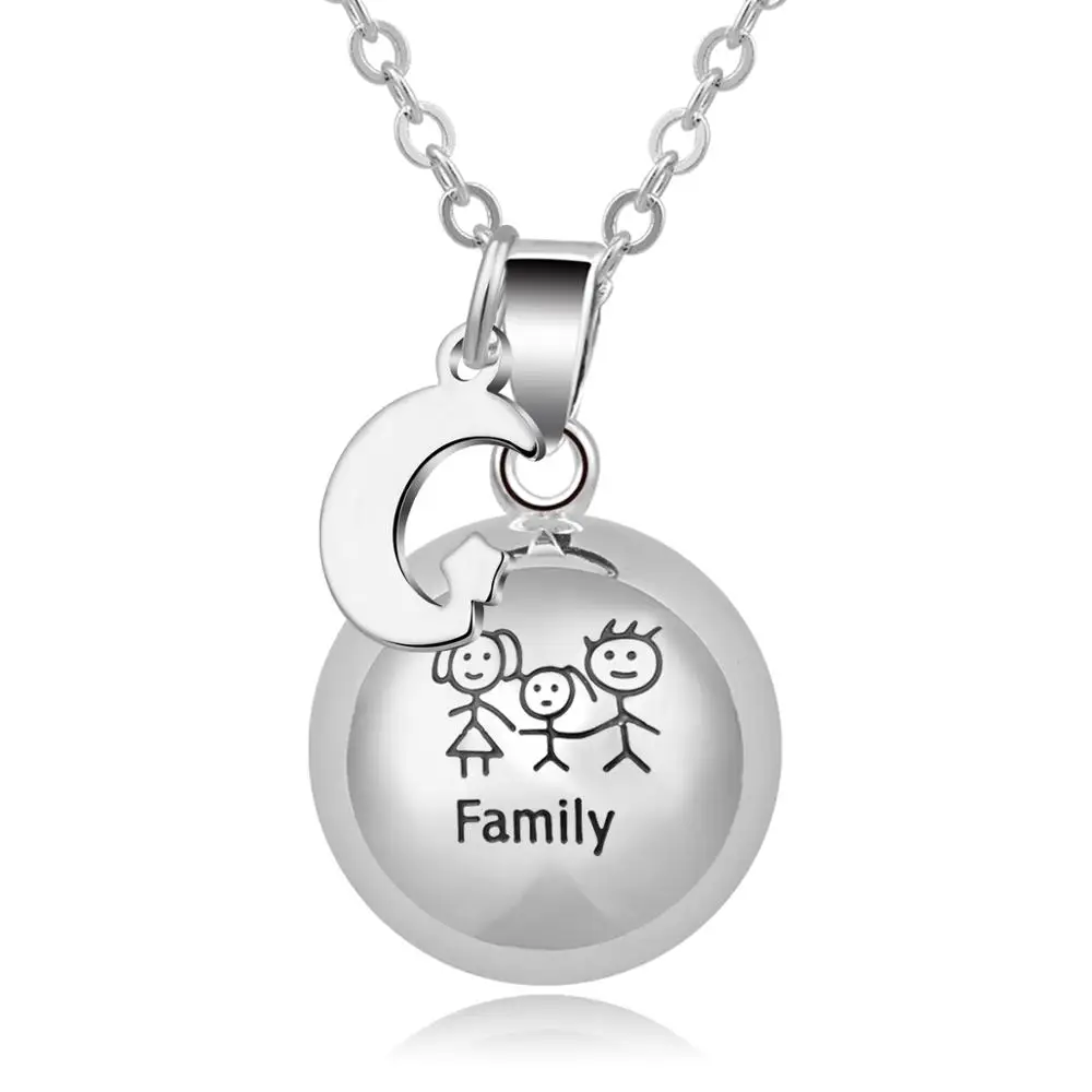 Ожерелье с подвеской в виде ангела Eudora модные ювелирные изделия медный шар стиле