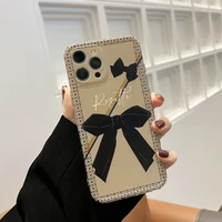 retro sweet girls rose bow tie art japanese phone case for iphone 13 11 12 pro max xs max xr 7 8 plus 7plus case cute soft cover