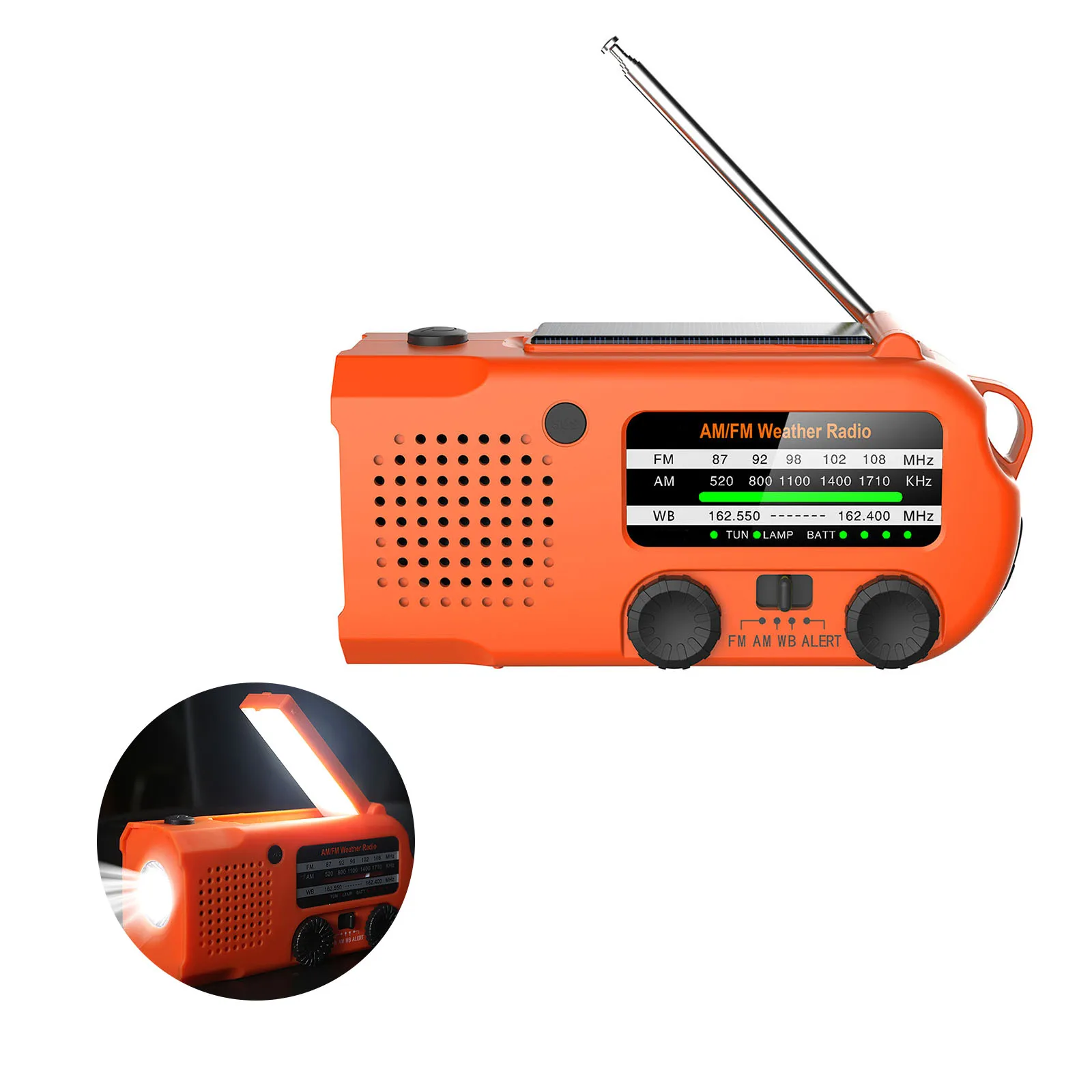 2021 многофункциональное ручное радио на солнечной батарее перезаряжаемое