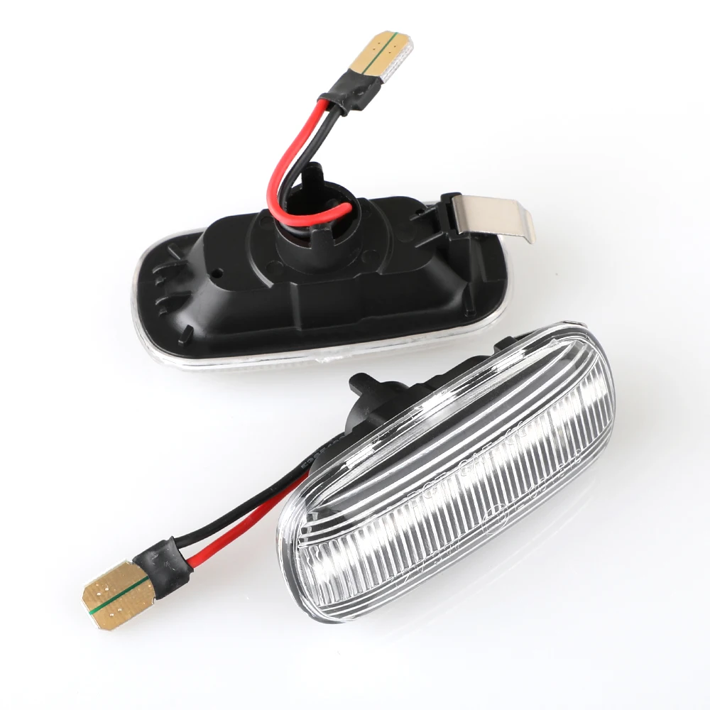 Пара автомобильных динамических светодиодных габаритных огсветильник белого