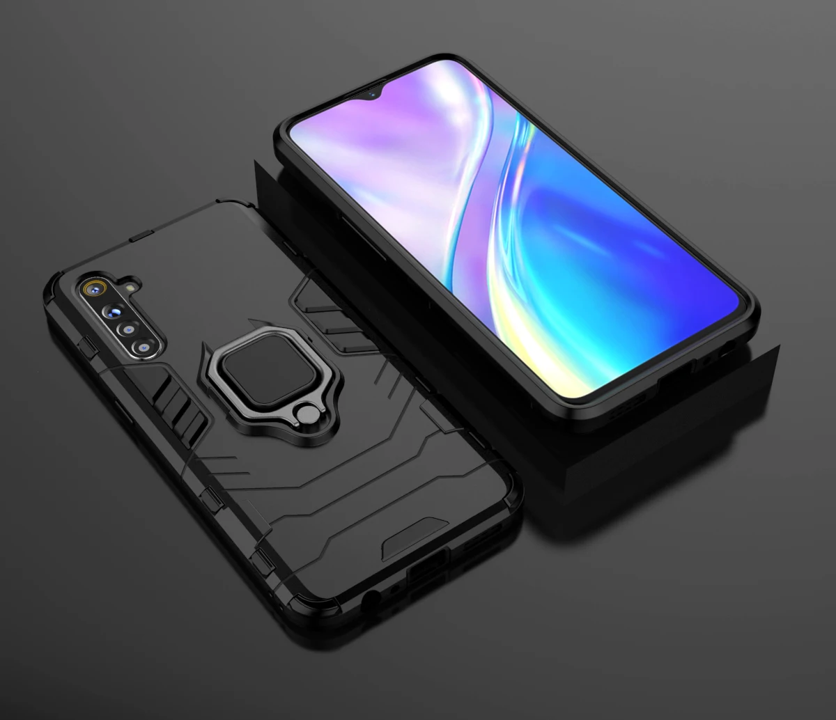 Для Oppo A1K A11X K3 A9 кольцевой держатель чехол для телефона realme 3 5 pro C2 X X2 XT Q Reno 2 магнитный автомобильный противоударный защитный чехол