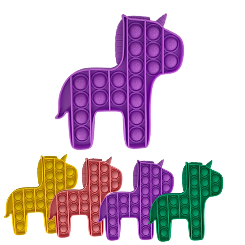 

New Fidget Toys Push Pops Bubble Sensory Autism Needs Squishy Stress Reliever Adult Kid Funny Stress Relief Sensory Toys