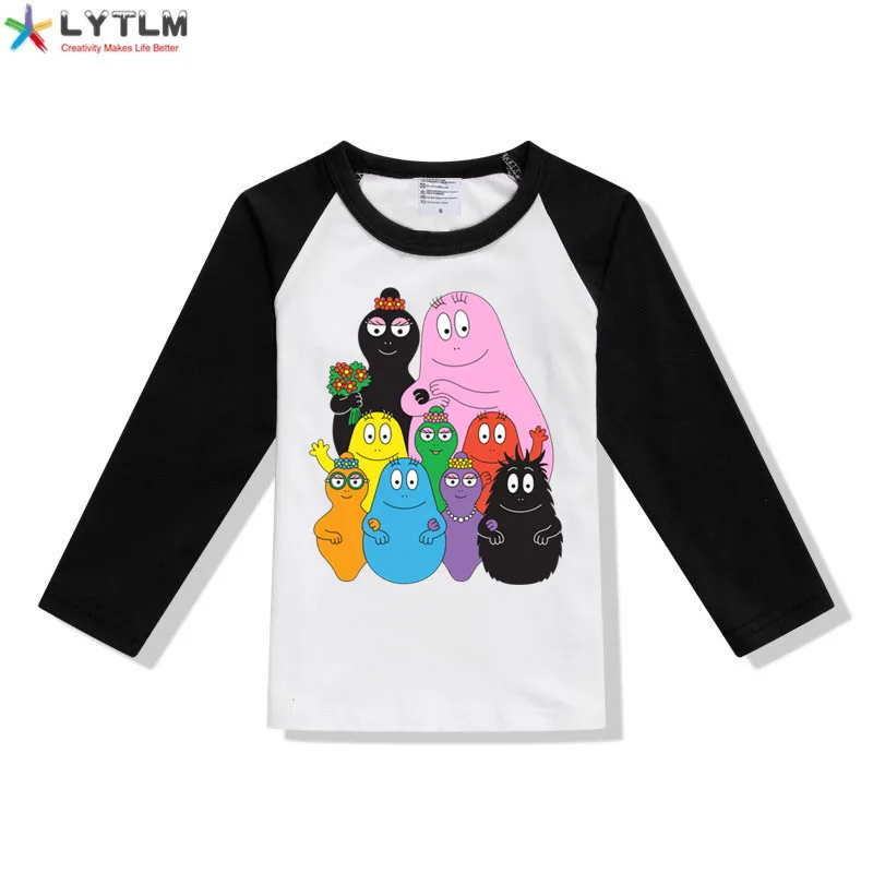 Футболка LYTLM для мальчиков и девочек белая Осенняя футболка с героями