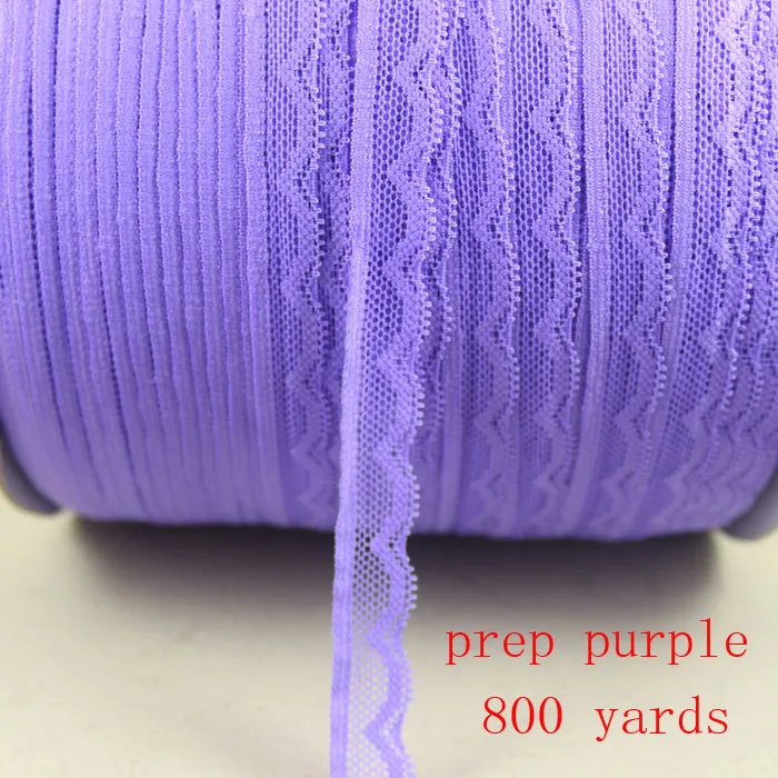 prep purple 10Y 10 ярдов/партия 14 мм эластичное тянущееся кружево обруч/одежды/одежда кружевные аксессуары свадебное украшение из ткани кружевная ткань с широкой отделкой - Цвет: prep purple 10Y