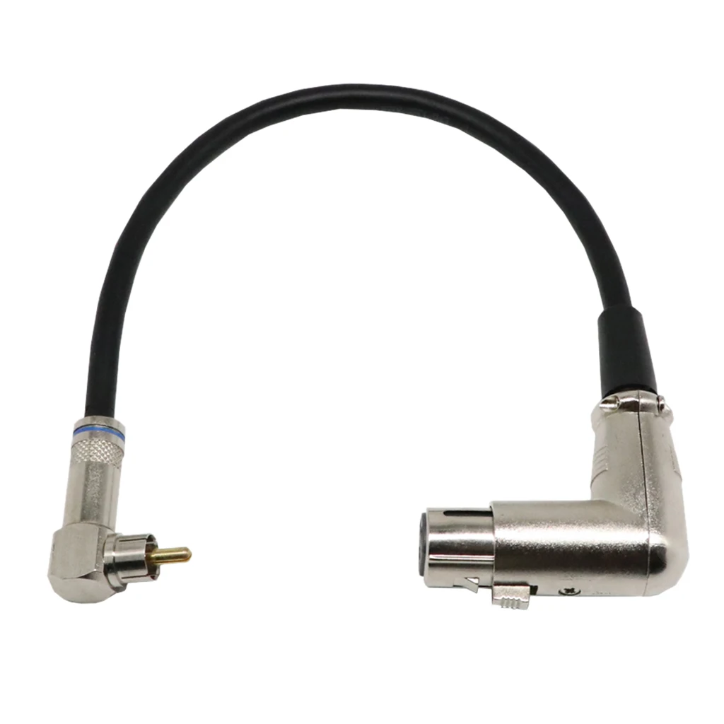 

90 ° RCA мужской Динамик аудио кабель до 90 ° женский 3Pin XLR аудио разъемы для микрофона кабель для HDTV MP3 DVD 1ft