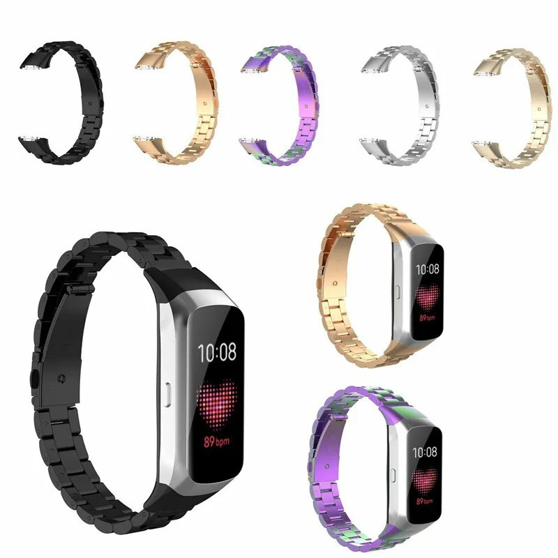

Сменный Браслет из нержавеющей стали для Samsung Fit, металлический роскошный браслет для Samsung Galaxy Fit R370