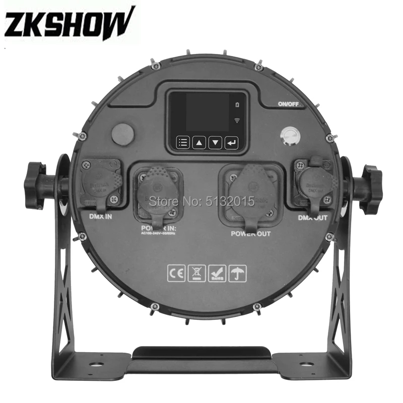 12*18 Вт светодиодный плоский Par свет IP65 аккумуляторная батарея RGBA+ UV power беспроводной Перезаряжаемый DMX клубный дискотечный вечерние Профессиональное Освещение сцены с футляром