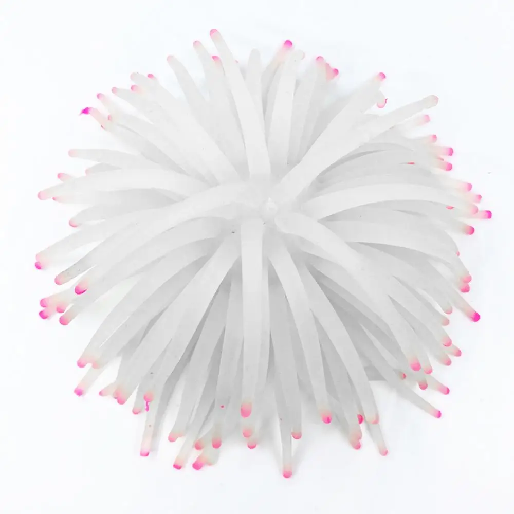 Водное растение мягкий искусственный морской шар анемон орнамент для аквариума