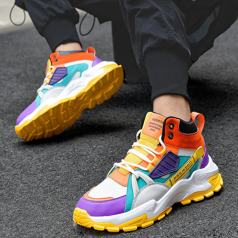 

Super Fire Daddy Shoes Men's Korean Style Trendy Sneakers in Autumn And Winter Explosion Models in High School Student Shoes