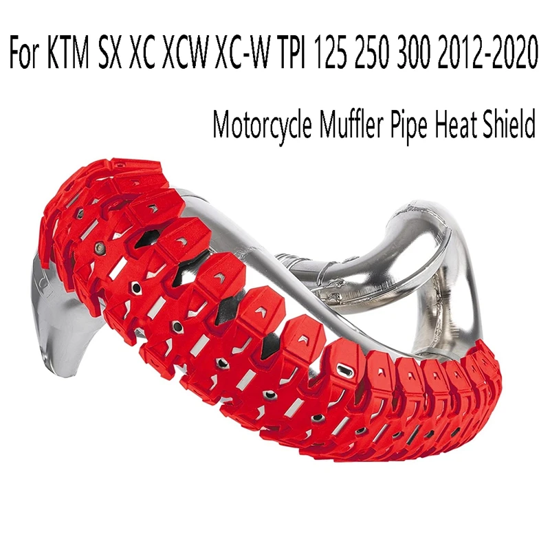 

Защита выхлопной трубы мотоцикла глушитель Защитная крышка тепловой экран для KTM SX XC XCW XC-W TPI 125 250 300-2012