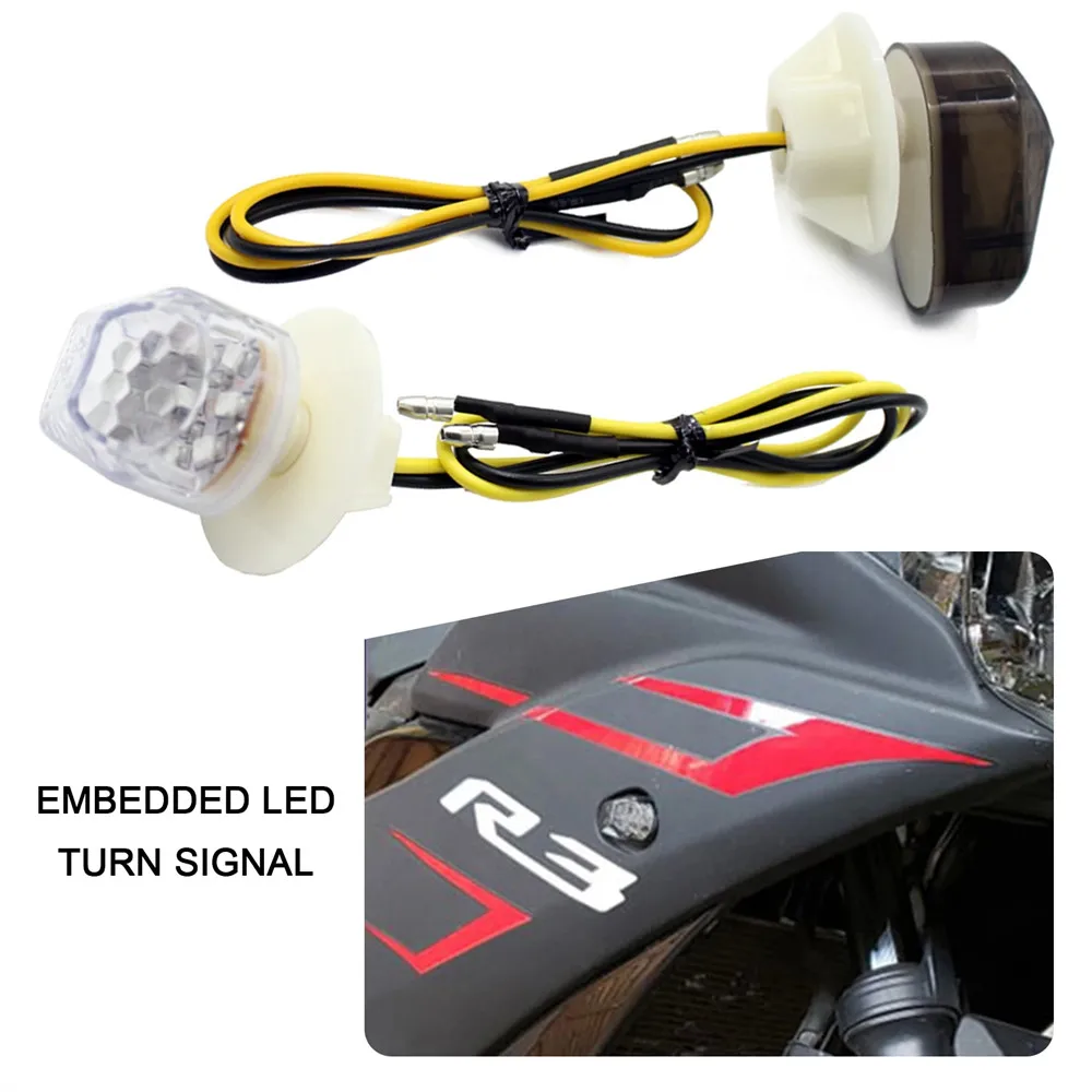 

Turn Signals Indicators Lights MotorBike Motorcycle Quick On/off Waterproof Set Super Bright 1 Pair Flashing Kit
