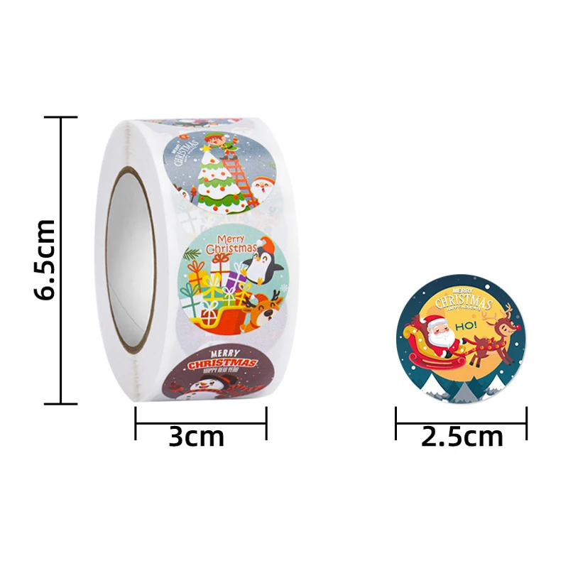 500 шт. рождественские наклейки подарки герметичные s декор этикетки упаковочная