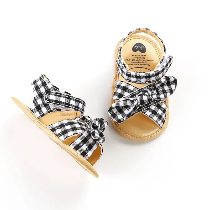 

Sandals Girls Baby Shoes Cute Plaid Newborn Baby Girl Sandals Cotton Princess Sandals Baby Girl Shoes