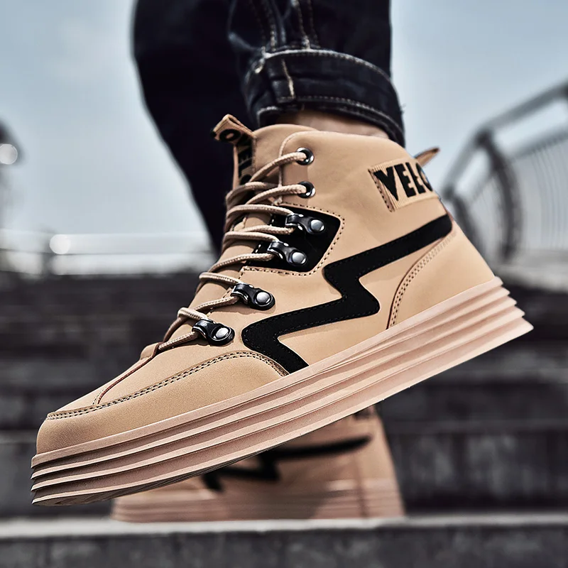 

Мужские кожаные кроссовки без шнуровки, черные повседневные кроссовки для дома, спортивная обувь для отдыха, 2020