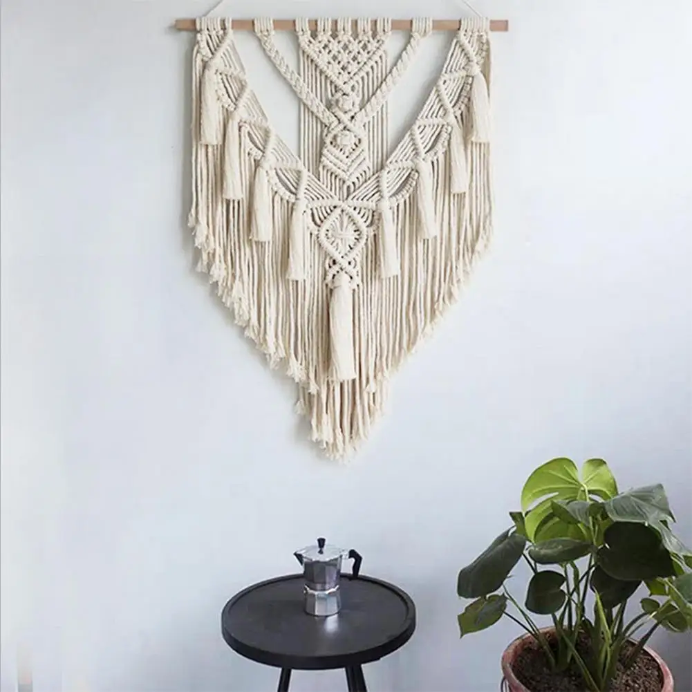 

Bohemian Woven Tapestry Hand Woven Pendant Lace Wall Hanging Gorgeous Home Decor Tapestry Wall Hanging