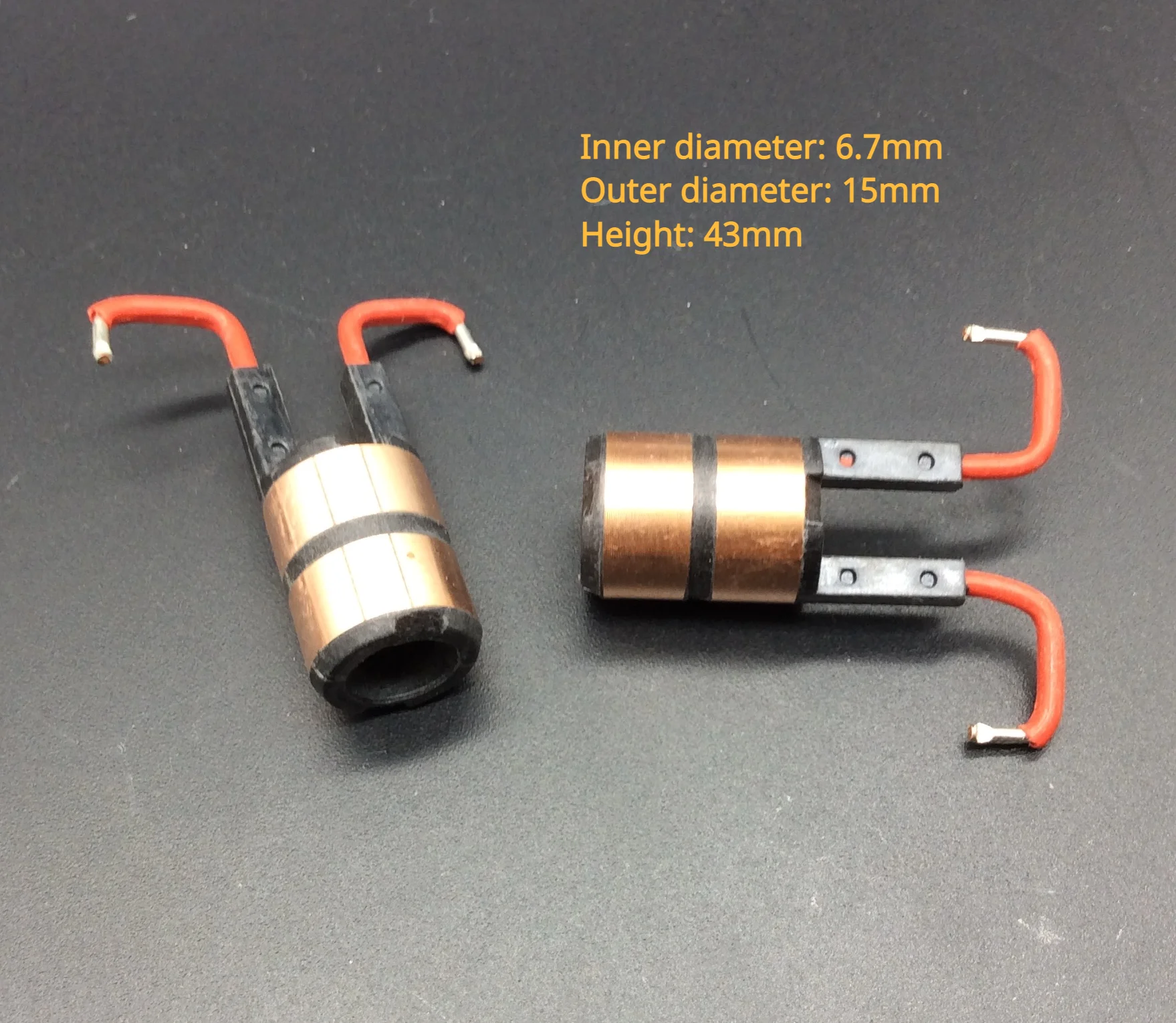 

2pcs for Chery automobile generator slip ring garland copper head copper ring current collector ring