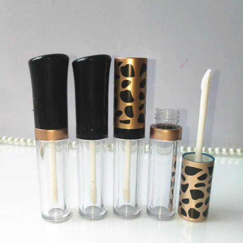 5 мл модная кепка с изоображением леопарда блеск для губ контейнеры