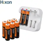 Литий-ионные аккумуляторные батареи Hixon высокой емкости 1,5 в AA с быстрой зарядкой, с фонариком, вентилятором, 3500мвтч