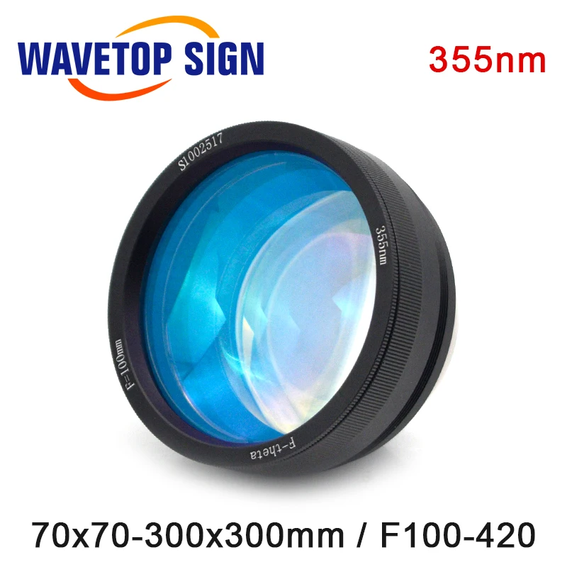 WaveTopSign 1064nm Co2 355nm 532nm M85 F Theta объектив сканирования 70x70 300x300 F100 420 для оптоволоконных
