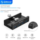 USB-Концентратор ORICO MH4PU алюминиевый с 4 портами USB 3,0 и блоком питания