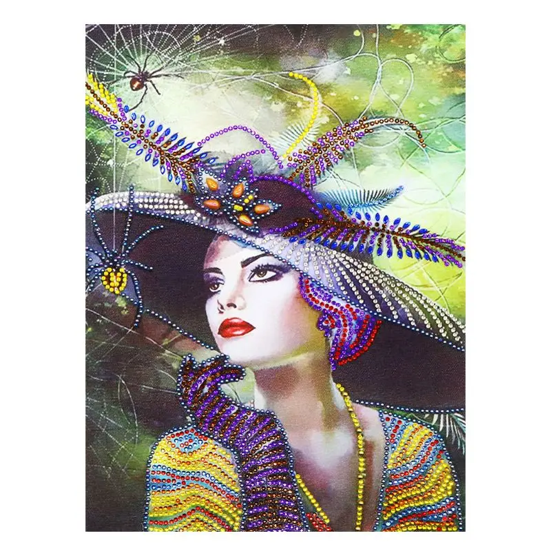 Животное девушка 5D специальная форма алмазная живопись вышивка рукоделие