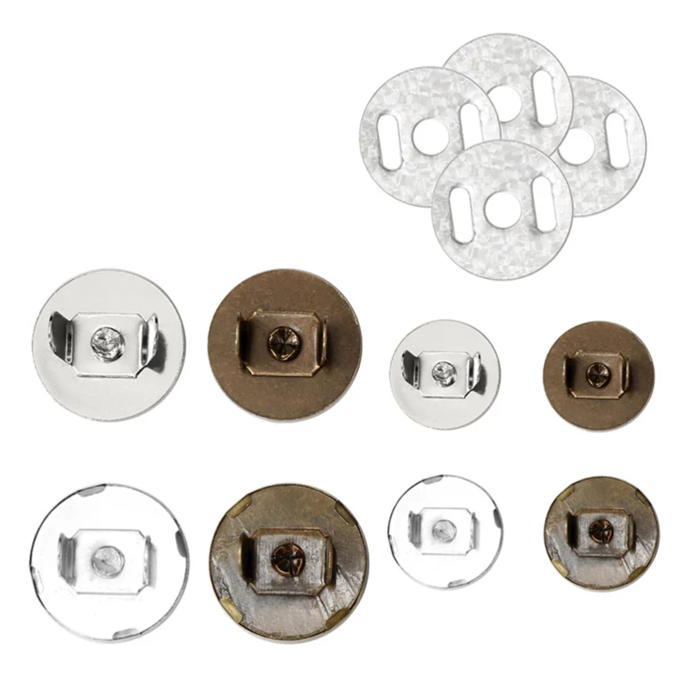 100 шт 18 мм Магнитные Кнопки Застежки металлические кнопки для сумки кошельки
