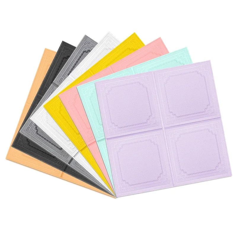 

3D self-adhesive waterproof wallpaper 70*70 TV background brick wall stickers living room bedroom decoration stickers