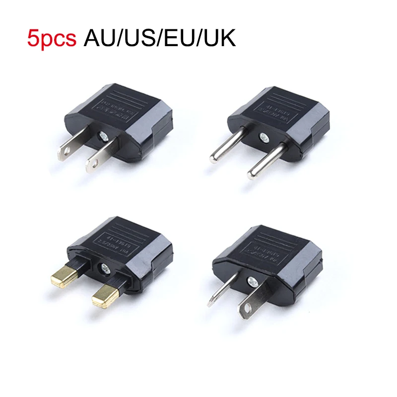 

5pcs Power Plug Converter Travel Adapter EU US AU Jack to AU US EU Plug Adapter Electrical Socket