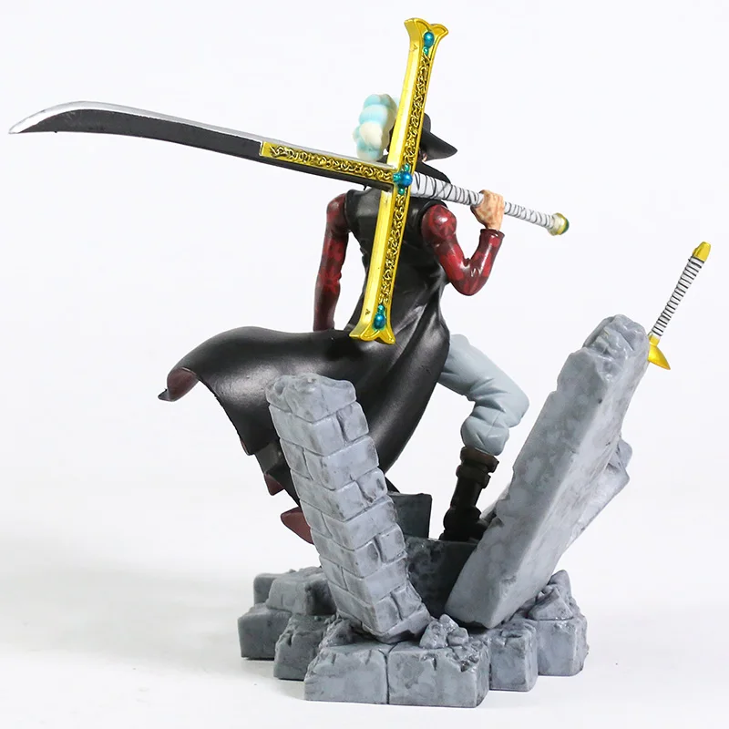 

One Piece Anime Dracule Mihawk Monkey D Luffy PVC Figure Collection Toy 6"15CM