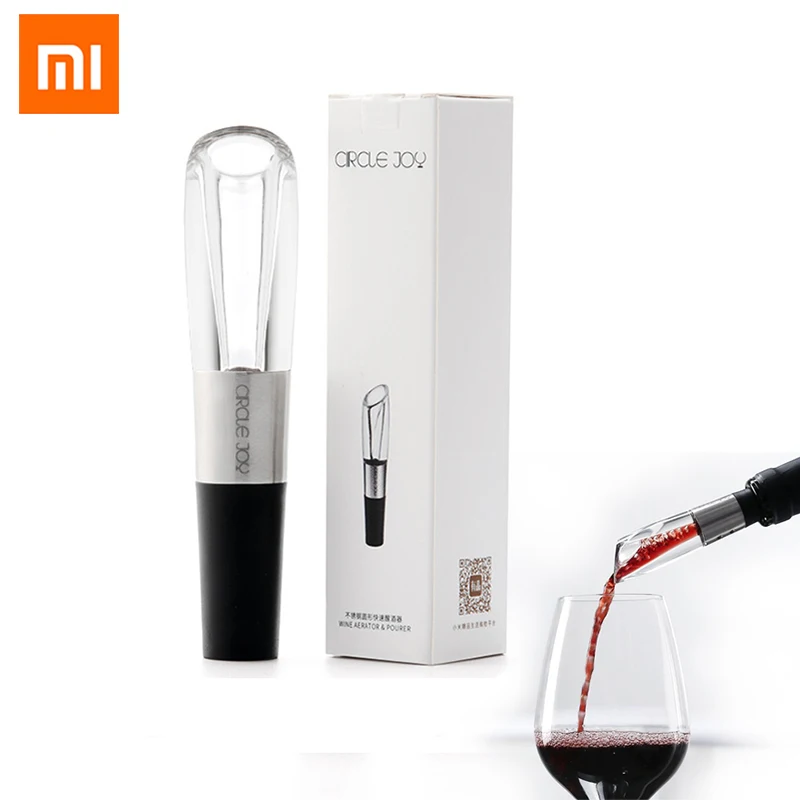 

Быстрый Графин XIAOMI Mijia CIRCLE JOY из нержавеющей стали для красного вина, различные бутылки для вина, рождественский подарок