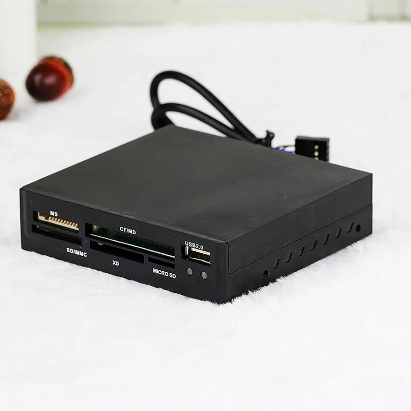 Внутренний кардридер USB 2 0 все в 1 3 5 дюйма Фронтальная панель T Flash SD Mini Micor TF MMS MS M2 CF