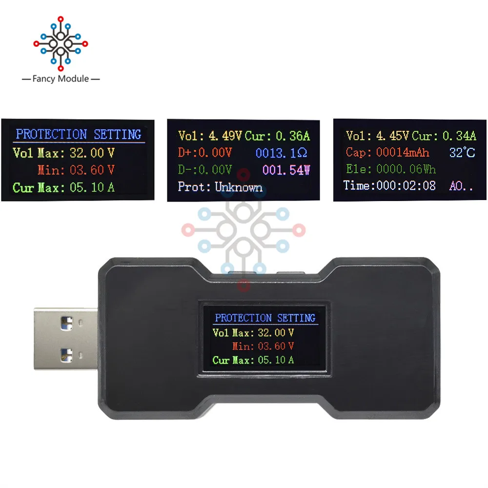 FNB18 QC3.0QC2.0 USB 3 0 быстрое зарядное устройство многофункциональный детектор