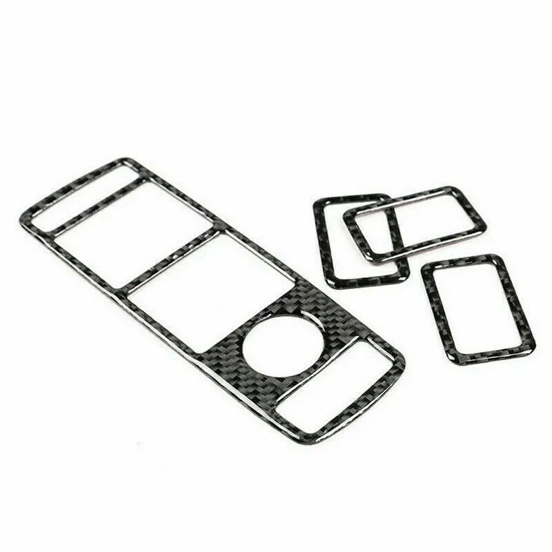 

Panel CarWindow Lift Button Cover Real Carbon Fiber Switch Left Hand Drive