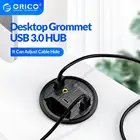 Настольный Концентратор ORICO USB 3,0, высокоскоростной разветвитель, кардридер, наушники, микрофон, адаптер для компьютерных аксессуаров