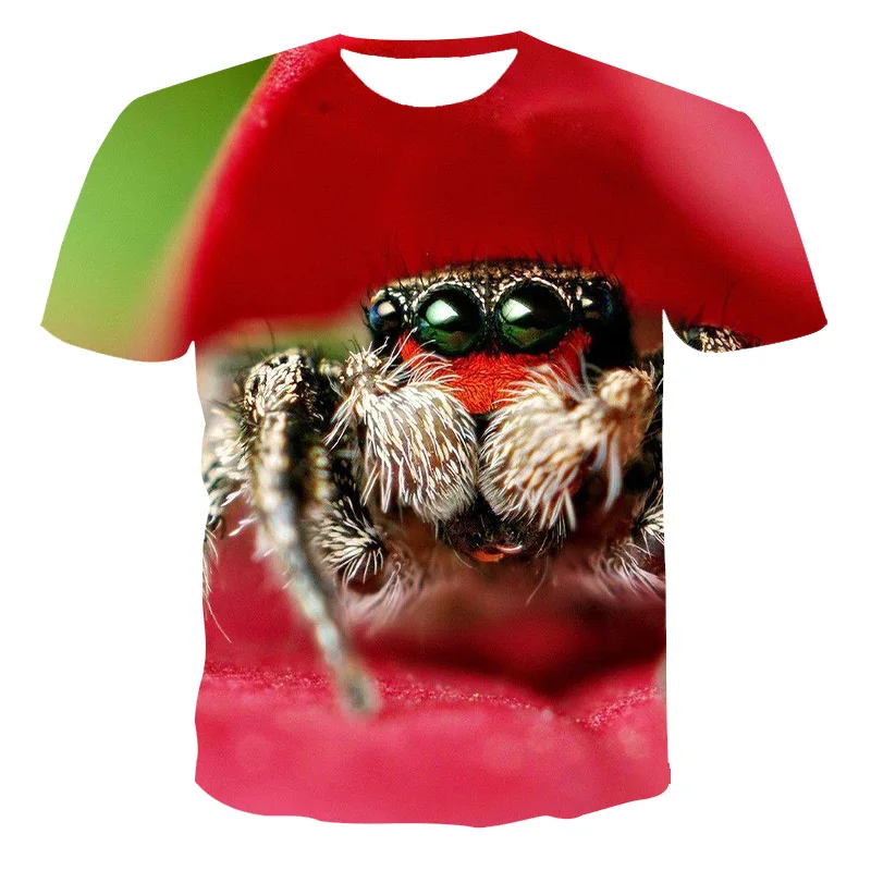 

Men'S Short-Sleeved Loose T-Shirt Variant Spider 3D Printing Round Neck Pullover And Men'S Casual Streetwear Fashion T-Shirt XXS