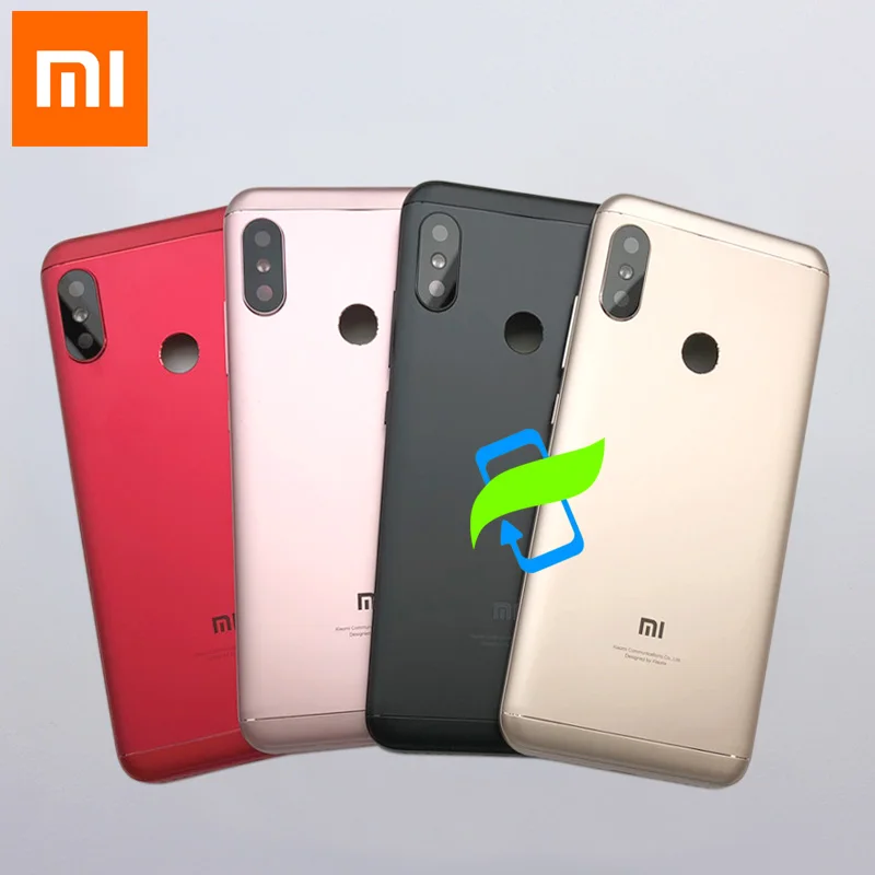 Задняя крышка с аккумулятором для Xiaomi Redmi 6 Pro/A2 Lite задняя дверь Redmi6 Pro Боковая