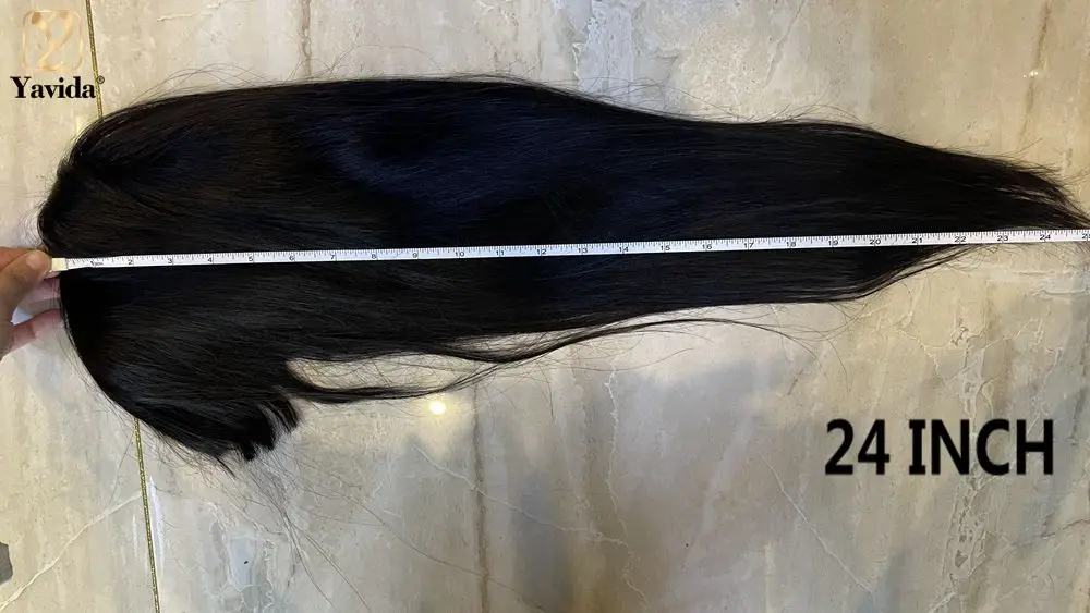 

30 Inch Straight Wigs With Bangs 100% Human Hair Full Machine Made Straight Wig For Black Women 150% Density Human Hair Wigs